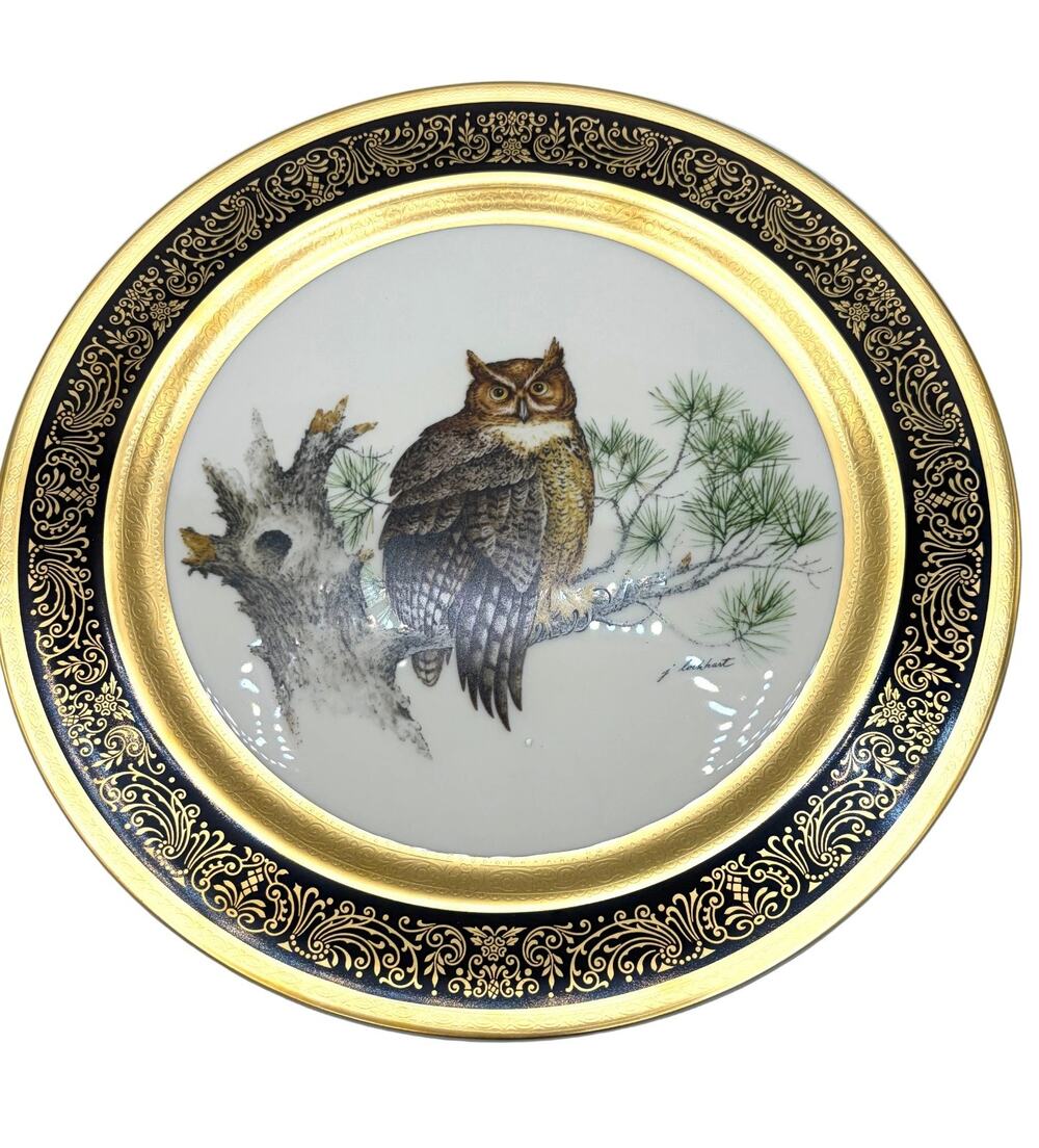 Vintage Pickard China Limited Edition Great Horned Owl #2408